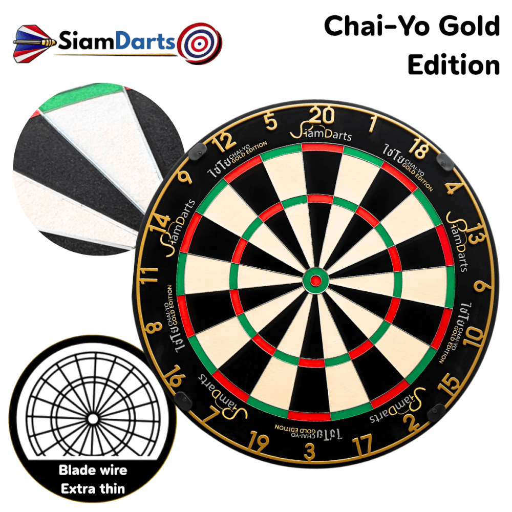 กระดานปาเป้า SIAMDARTS CHAI-YO GOLD EDITION DARTBOARD 18